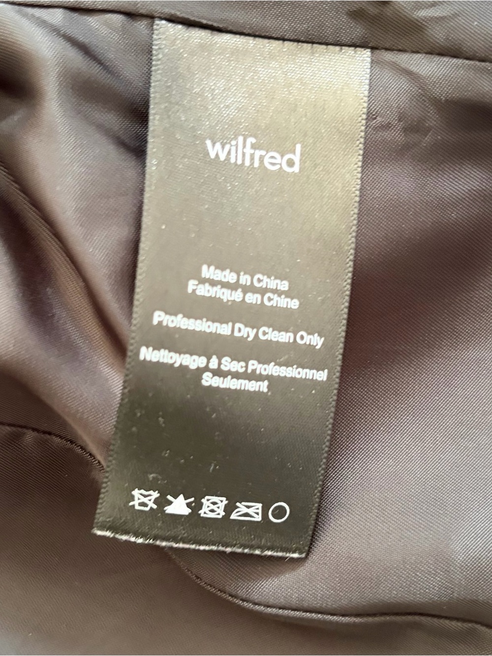 Aritzia Wilfred Charcoal Hooded Lined Belted Wool Coat Size XS - Picture 8 of 8